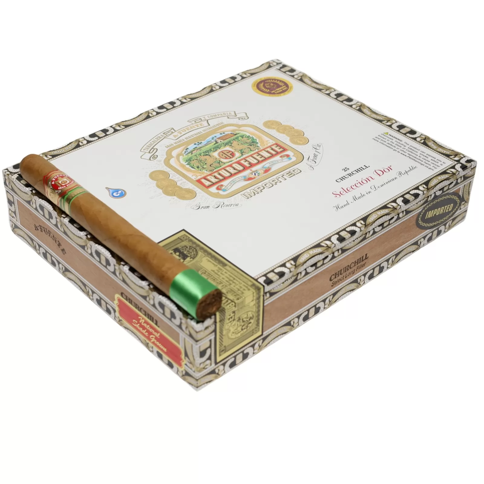 Arturo Fuente Churchill Sel D'Oro Shade Grown